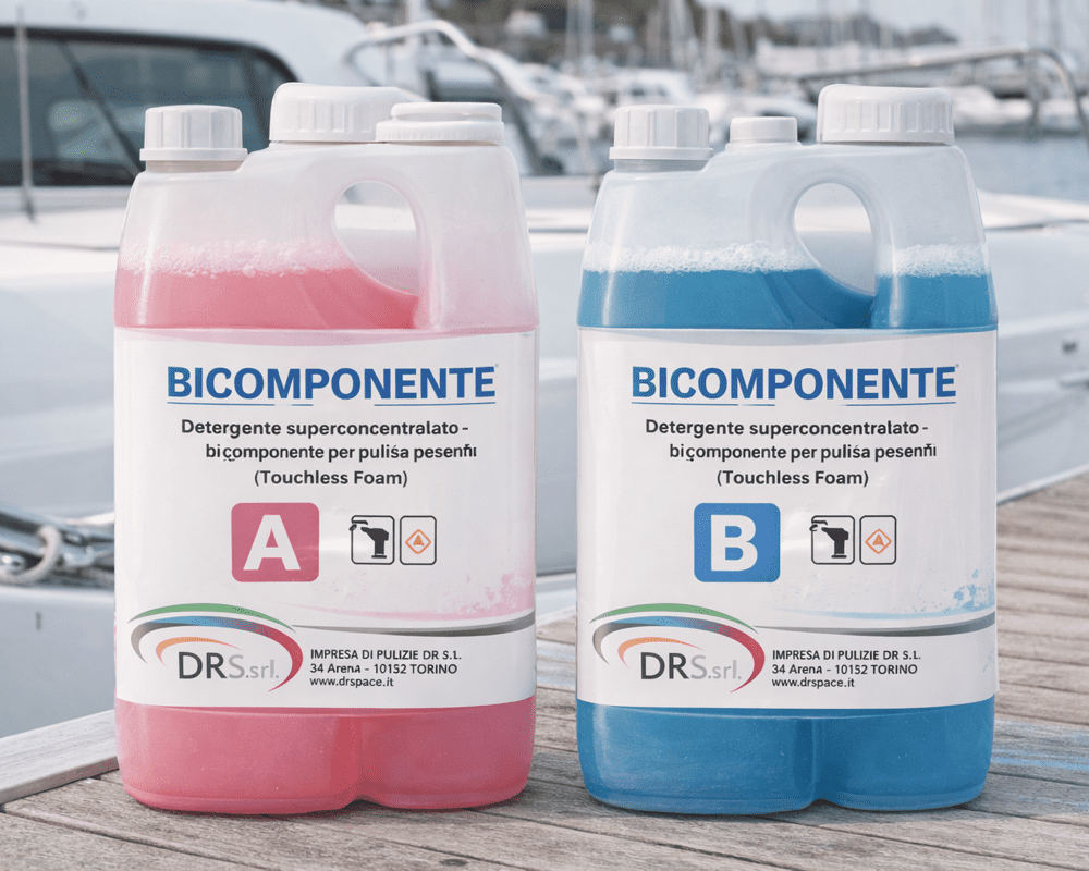 BICOMPONENTE Detergente superconcentrato bi-componente per pulizie pesanti