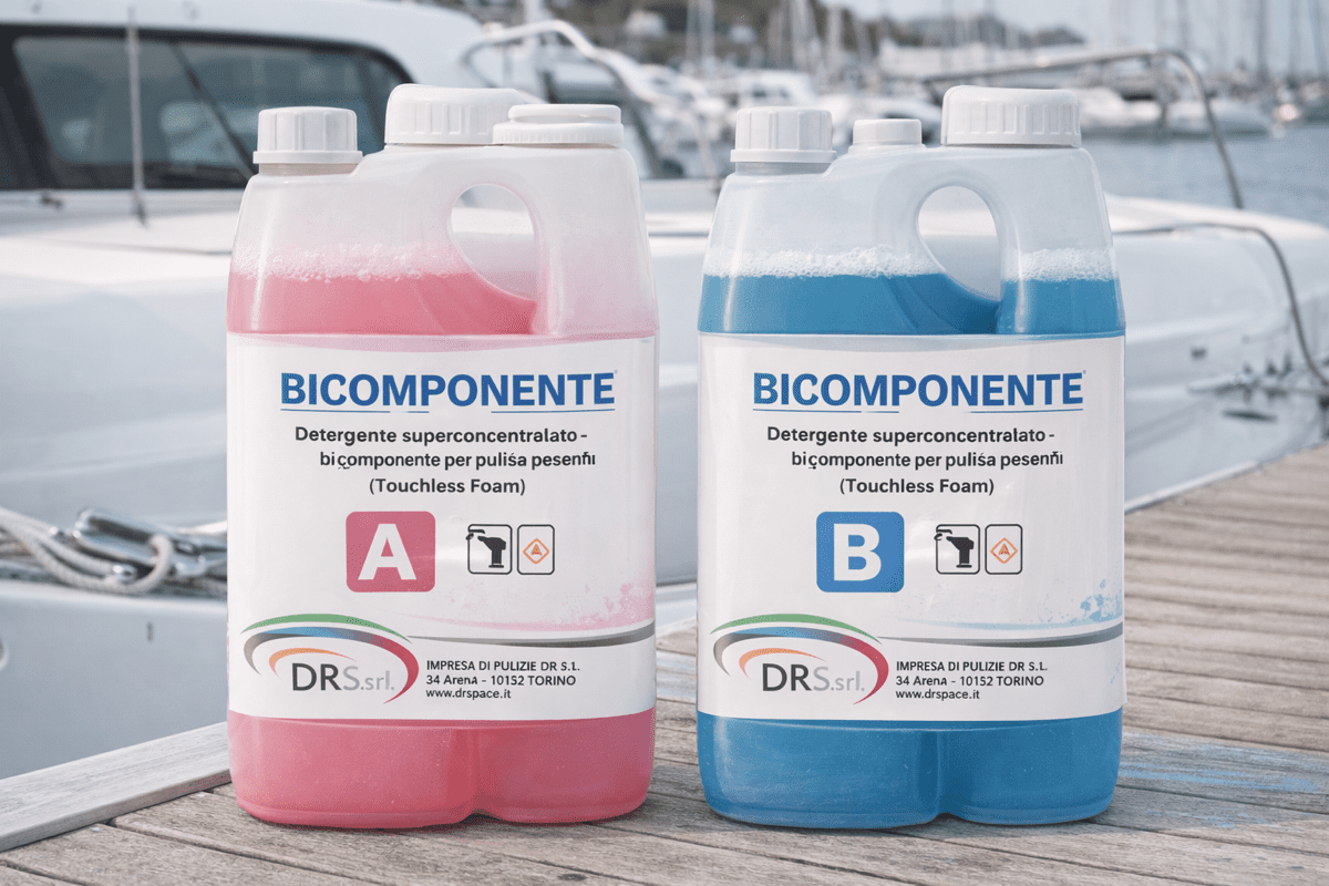 BICOMPONENTE Detergente superconcentrato bi-componente per pulizie pesanti