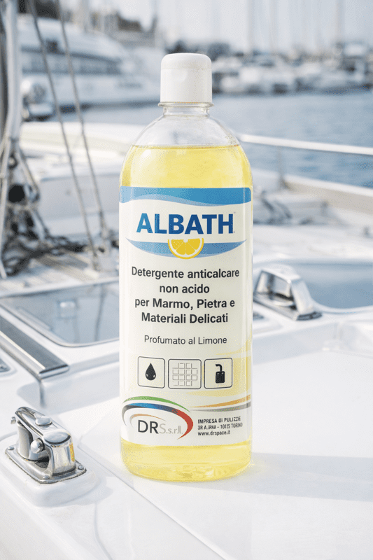 ALBATH – Detergente Anticalcare Non Acido per Marmo, Pietra e Superfici Delicate
