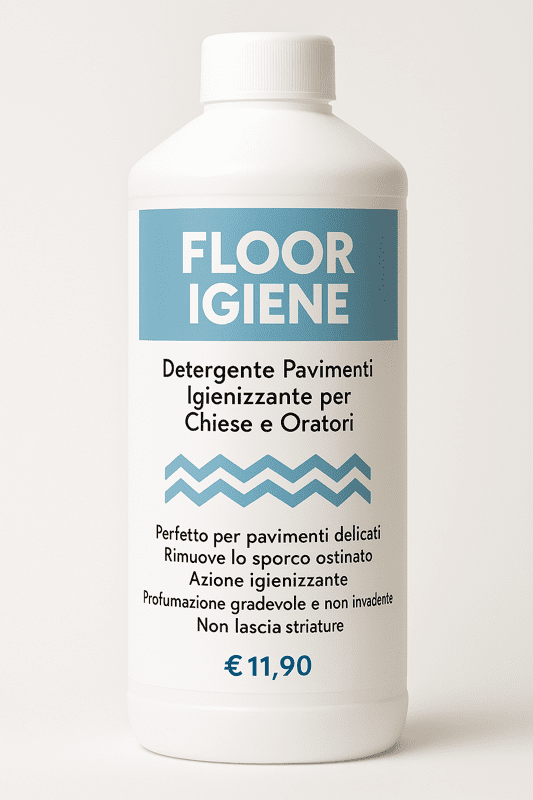FLOOR IGIENE – Detergente Pavimenti Igienizzante per Chiese e Oratori